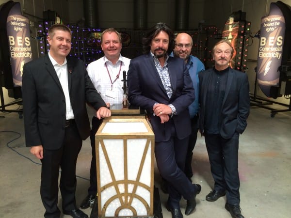 Laurence Llewelyn Bowen with the Switch On switch