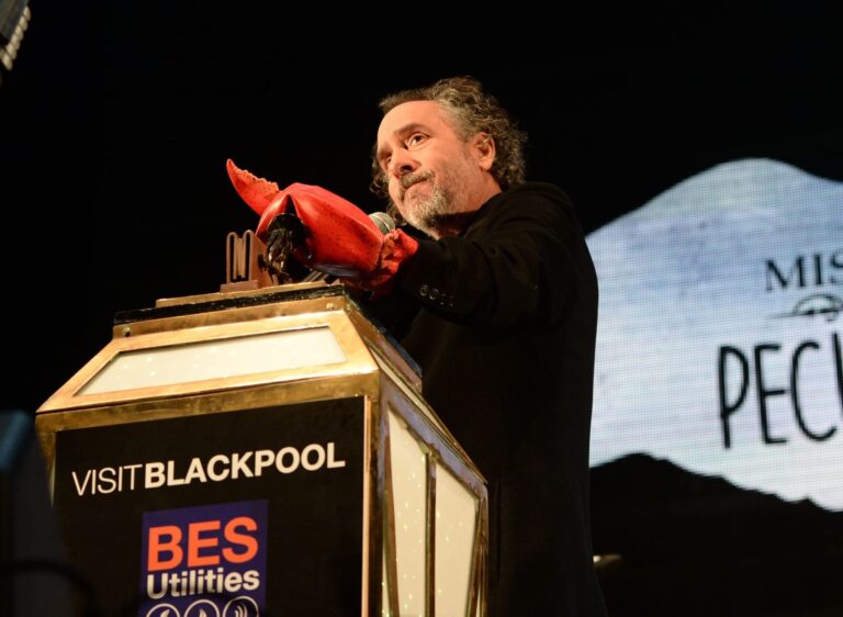 Tim Burton Switches on the Blackpool Illuminations in 2015
