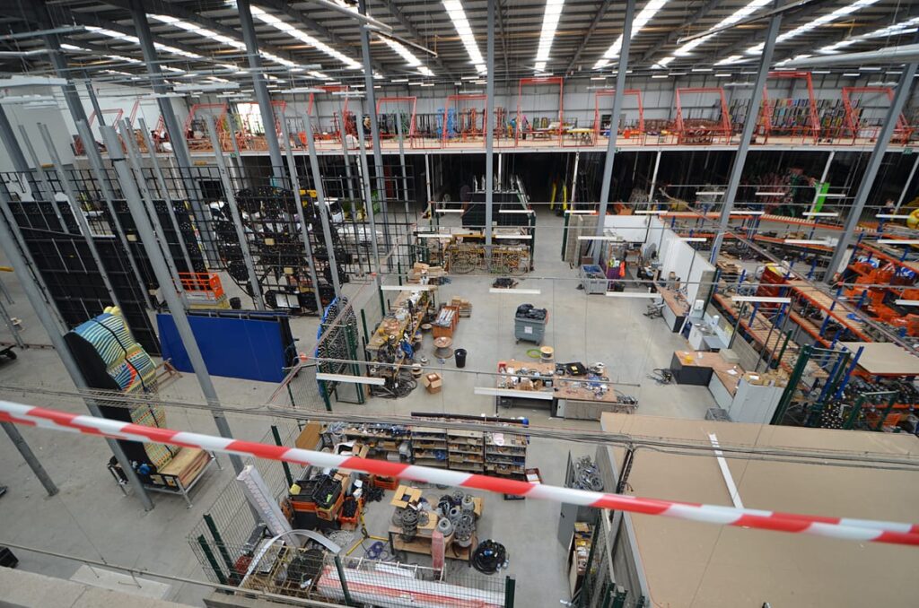 Storage racking at Lightworks