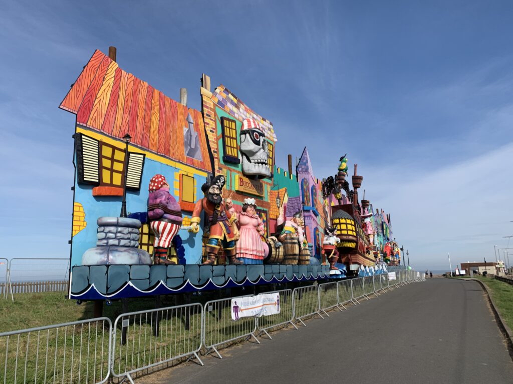 The newly refurbished Pirate Ship in 2020