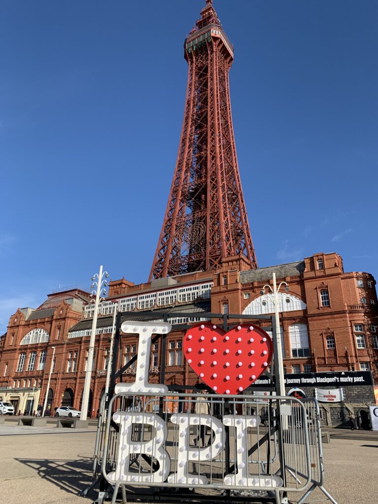 I Love Blackpool installation