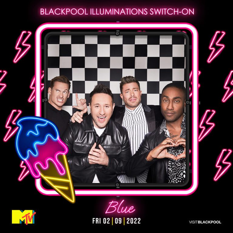Blue to headline at Blackpool Illuminations Switch On 2022